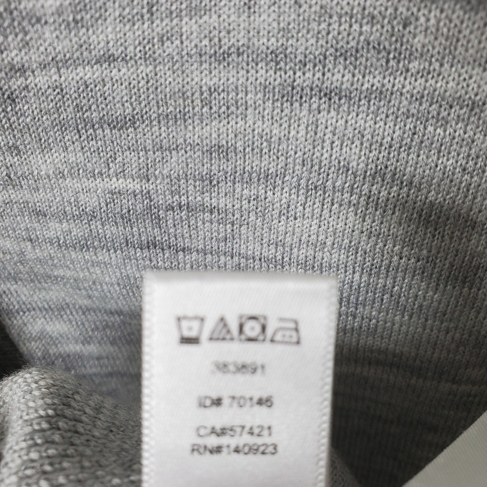 LOFT Womens Heathered Gray Cardigan Wool Blend Knit Button Up Sweater Size Large - Picture 4 of 10